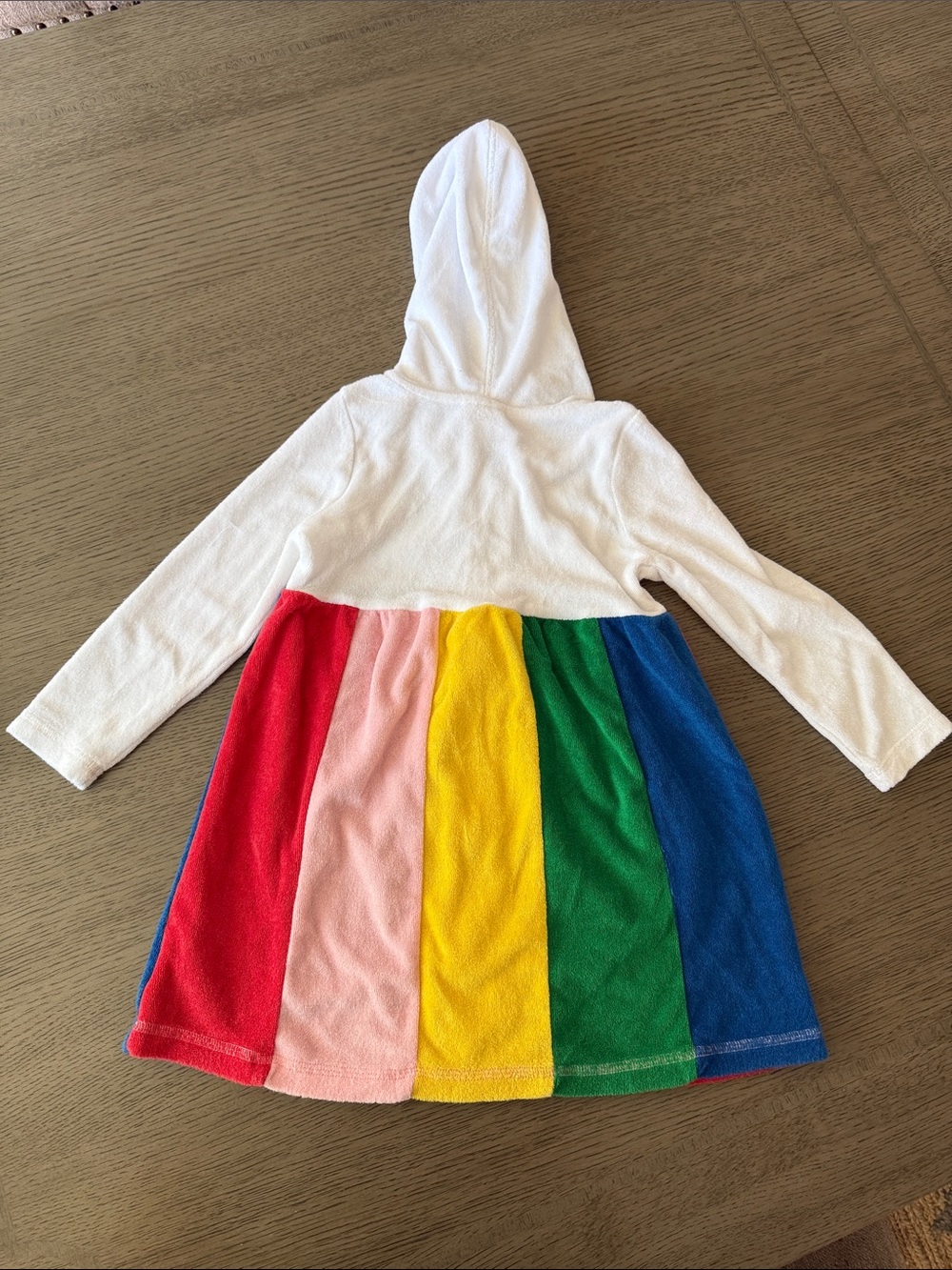 Hanna Andersson Sunsoft Kids Rainbow Terry Cover Up Cotton Blend Beach Swim 3T - Picture 4 of 4